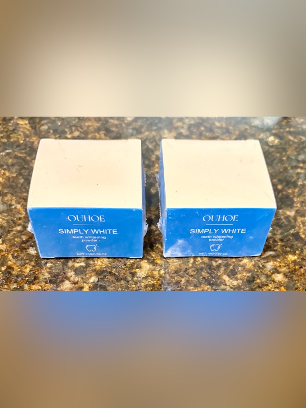 NWT Ouhoe Simply White Teeth Whitening Powder (Set of 2)